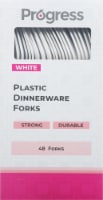 Progress White Plastic Dinnerware Forks