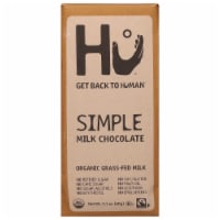Hu® Organic Simple Milk Chocolate Bar Perspective: Main
