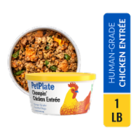PetPlate Human-Grade Chicken Entrée Fresh Dog Food For All Life Stages Perspective: Main