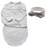 embe Infant Headband And Long Sleeve Swaddle Sack Bundle