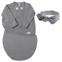 embe Infant Headband And Long Sleeve Swaddle Sack Bundle
