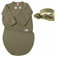 embe Infant Headband And Long Sleeve Swaddle Sack Bundle