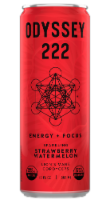 Odyssey® 222 Energy + Focus Sparkling Strawberry Watermelon Mushroom Elixir Energy Drink Perspective: Main
