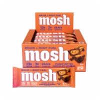 Mosh® Peanut Butter Chocolate Crunch Brain + Body Fuel Nutrition Bar Perspective: Main