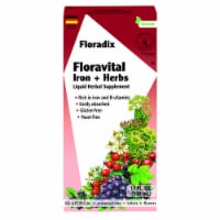 Floradix Iron & Herbs Yeast-Free Vegan Liquid Herbal Supplement