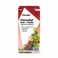 Floradix Iron & Herbs Yeast-Free Vegan Liquid Herbal Supplement