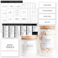 158 Bathroom Jars Labels Hand Soap Labels for Bottles | Organizing Labels for Storage Bins