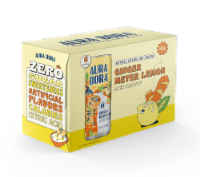 Aura Bora™ Ginger Meyer Lemon Sparkling Water Cans Perspective: Main