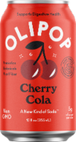 Olipop® Cherry Cola Prebiotic Soda Can Perspective: Main