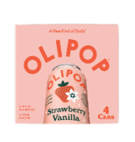 Olipop® Prebiotic Soda Strawberry Vanilla Perspective: Main