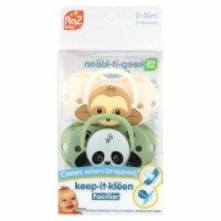 RaZbaby Keep-It-Kleen Pacifier 0-36m Sloth & Panda - 2 Pacifiers