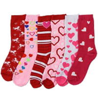 Foozys Women's Valentine's Assorted Novelty Socks Perspective: Main