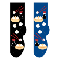 Foozys Men's Dim Sum Novelty Sock Perspective: Main