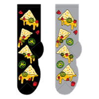Foozys Men's Nachos & Cheese Holiday Socks Perspective: Main