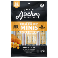 Country Archer® Beef & Cheese Mini Snack Stick Bag Perspective: Main