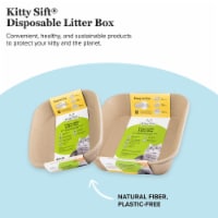 Kitty Sift Eco-Friendly Disposable Litter Box Large (Pack of 6)