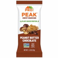 Probar 351050 1.3 oz Peak Peanut Butter Chocolate Chewy Snack Bar  - 12 Bars