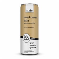 Slate Sweet Cream Latte High Protein Iced Coffee Perspective: Main