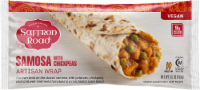 Saffron Road Samosa with Chickpeas Vegan Frozen Burrito Artisan Wrap Perspective: Main