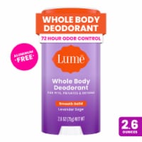 Lume Women's Whole Body Deodorant Smooth Solid Lavender Sage Aluminum Free Perspective: Main