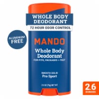 Mando Whole Body Deodorant - Men’s Aluminum-Free Smooth Solid Stick Deodorant - Pro Sport Perspective: Main