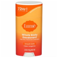 Lume Whole Body Women’s Deodorant - Smooth Solid Stick - Aluminum Free - Clean Tangerine Scent Perspective: Main