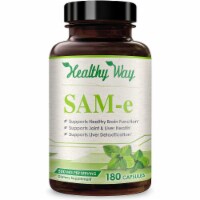 Healthy Way SAM-e, Supports Health & Brain Function, 180 Capsules, 500mg