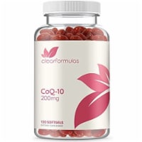 Clear Formulas Co-Q10 Supplement - 120 Softgels, 200mg Per Serving, 60 Servings