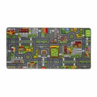 Paradiso Toys Street Carpet, 79"x 37.4", with Education Road and City with buildings PT02912