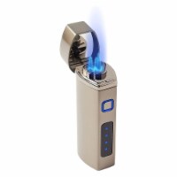 Pardo Cigar Electric Lighter - Light Grey - Triple Flame Butane Torch