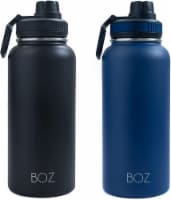 34oz Black Painted Stainless Steel Water Bottle – Friends of