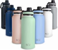 BOZ Stainless Steel Water Bottle XL (1 L / 32oz) Wide Mouth (Green)