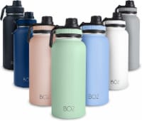 BOZ Kids Insulated Water Bottle with Straw Lid, Stainless Steel Double Wall  (Safari), 1 - Kroger