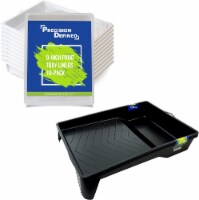 Precision Defined 9-Inch Supreme Paint Roller Tray and Matching Tray Liner Set (10-Pack)