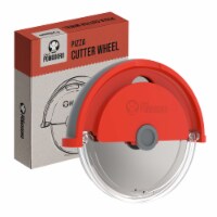 Chef Pomodoro Pizza Cutter Wheel with Protective Cover Blade Guard, Easy to Clean (Orange)