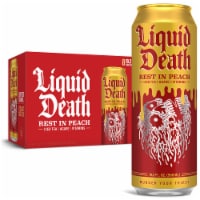 Liquid Death Rest In Peach Iced Tea