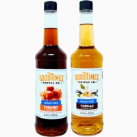 Sugar Free Vanilla and Caramel Syrup Variety Pack - Natural Flavor, Vegan, Gluten-Free