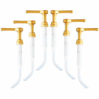 Sauce Pump Dispenser for Torani 64 Ounce Bottles (Pack of 6)