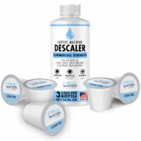 Descaling Solution 3-Uses & 5 Clean Pods for All Single-Serve Coffee Brewers, Made in USA