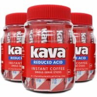 Kava Reduced Acid Instant Coffee Single Serve Sticks, 20 Count (Pack of 3)