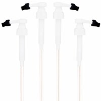 White Coffee Syrup Pump for 750 mL Monin Glass Bottles (Pack of 4)