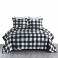 MarCielo 3 Piece Buffalo Quilt Set Bedspread Set B020