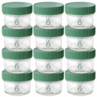 Sage Spoonfuls Reusable Glass 4oz Baby Food Jars With Airtight Lids - 12-Pack