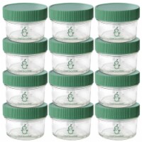 Sage Spoonfuls Reusable Glass 4oz Baby Food Jars With Airtight Lids - 12-Pack