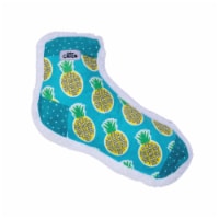 JoJo Modern Pets Squeaking Pineapple Printed Sock Comfort Plush Dog Toy