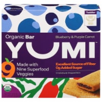 YUMI™ Organic Blueberry & Purple Carrot Toddler Snack Bars Perspective: Main