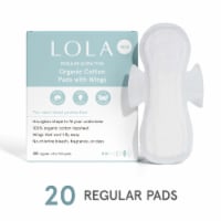 LOLA Ultra Thin Pads with Wings Regular Absorbency Unscented