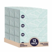 Cloud Paper 12 Boxes of Bamboo Facial Tissues