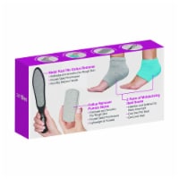 ZenToes Dry Heel Repair Kit Metal Foot File, Pumice Stone Callus Remover, Moisturizing Socks