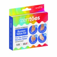 ZenToes Bunion Value Kit - Toe Separators, Spacers, Gel Guards, Adhesive Pads - 18 Pieces